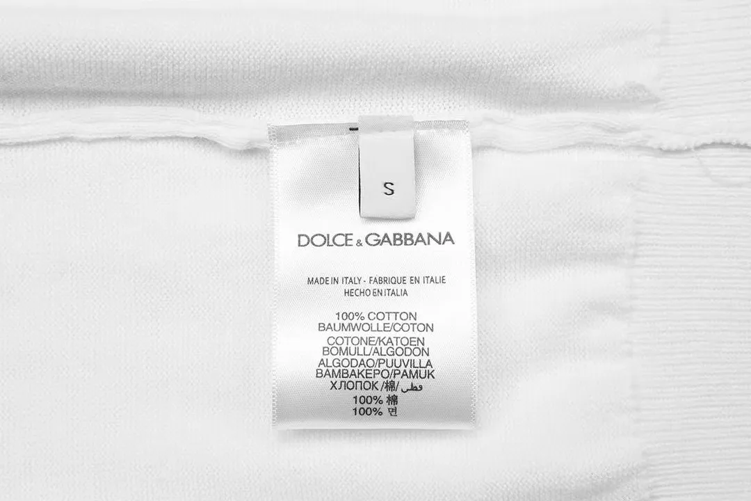 【 】 🐝（ ） DG 25ss OS Versatile ：100% : White Black Size：S M L XL